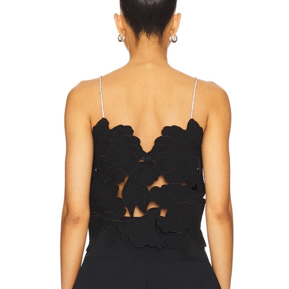 ALLSAINTS Flora Top in Black - Picture 2 of 7